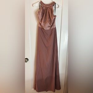 Elegant Mauve Evening Gown